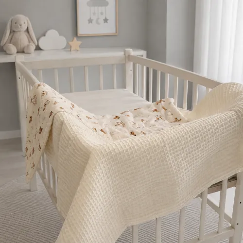 Дитячий плед №030 Silky Waffle 22-1422 Warm toys - 3