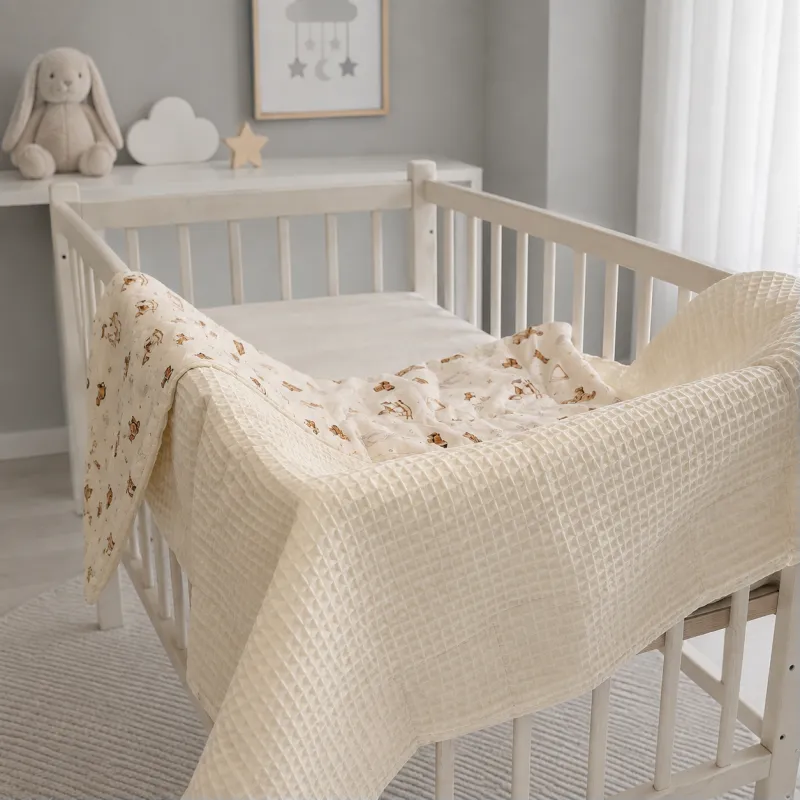 Детский плед №030 Silky Waffle 22-1422 Warm toys - 2
