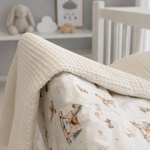 Дитячий плед №030 Silky Waffle 22-1422 Warm toys - 4