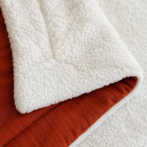 Детский плед №082 Teddy Muslin Terracotta - 2