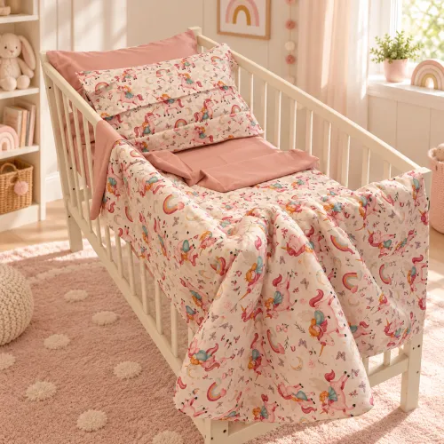 Комплект постельного белья Сатин BABY Kids Time 22-1421 Unicorn meanness - 1