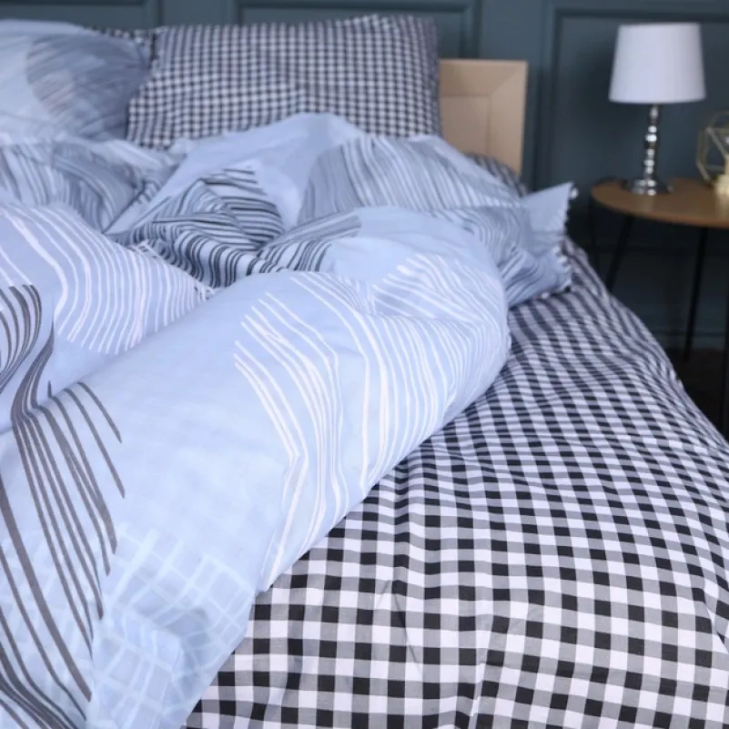 Комплект постільної білизни Бязь 17-0748 Circles in Checks - 2