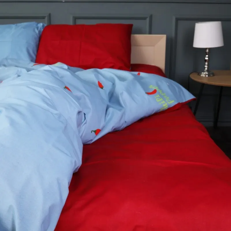 Наволочка Бязь 17-0751 Flame red - 3