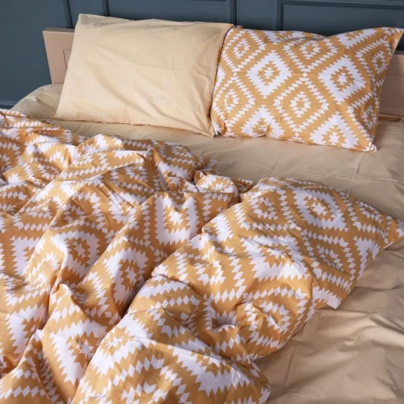 Пододеяльник Бязь 17-0729 Golden Geo Zebra - 1