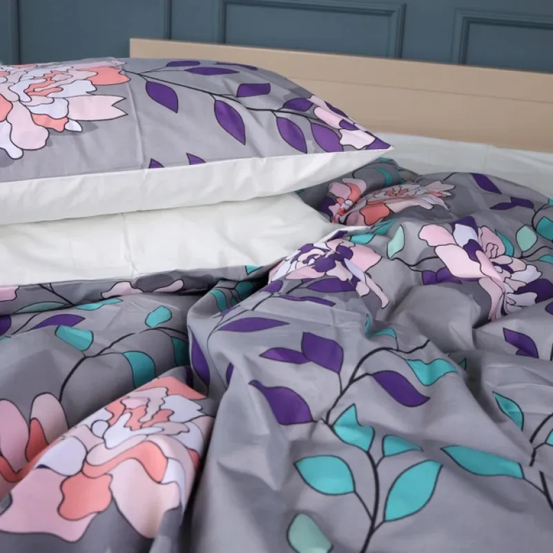 Пододеяльник  Бязь 17-0738 Lavender Smoke Blooms - 3