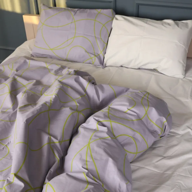 Підковдра Бязь 17-0761 Leafy lines - 2