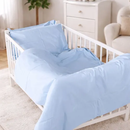 Комплект постельного белья Сатин BABY Satin Light Pro 10-019 Gray-blue