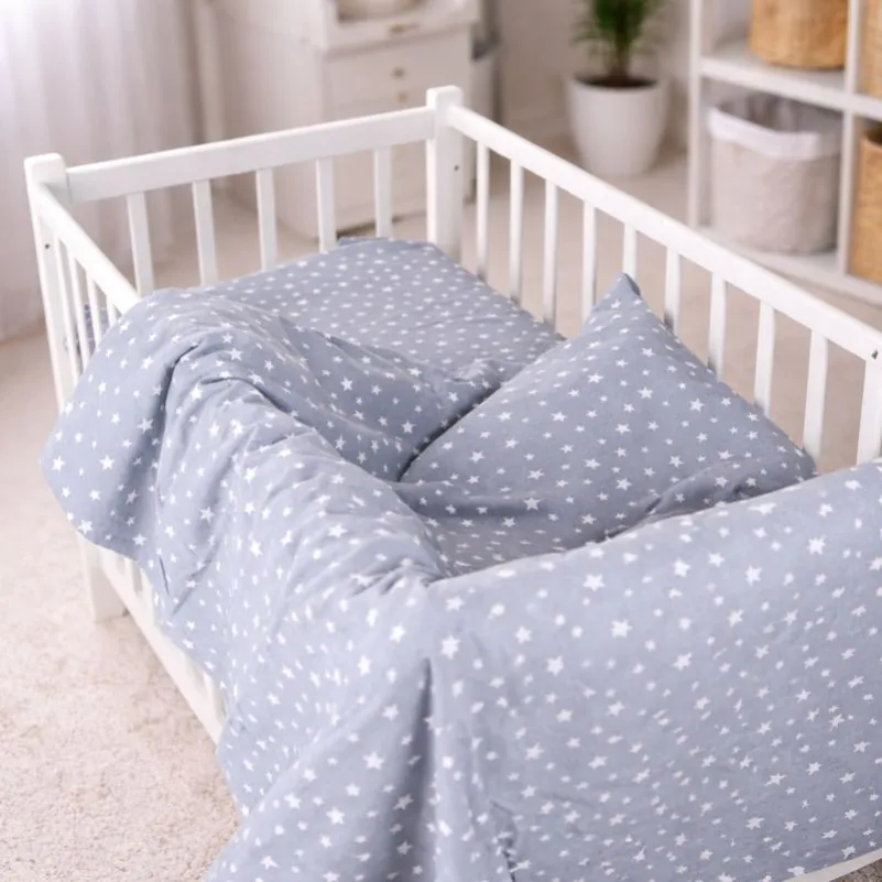 Комплект постельного белья LITTLE KIDS Фланель 012 Grey Stars - 10