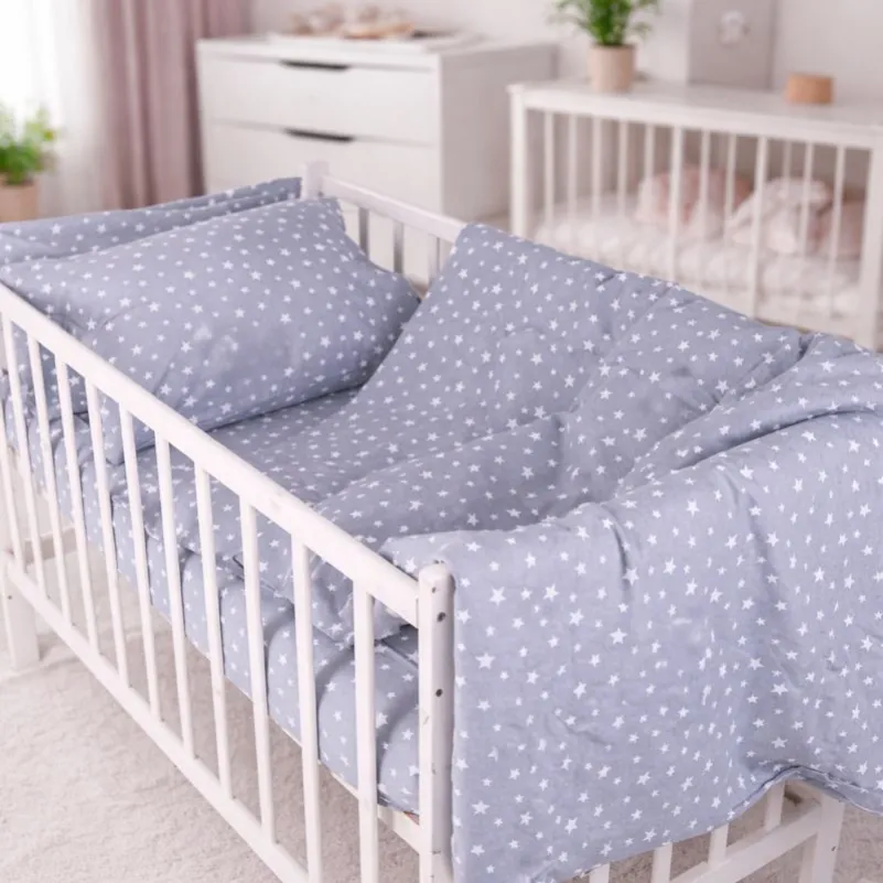 Комплект постельного белья LITTLE KIDS Фланель 012 Grey Stars - 11
