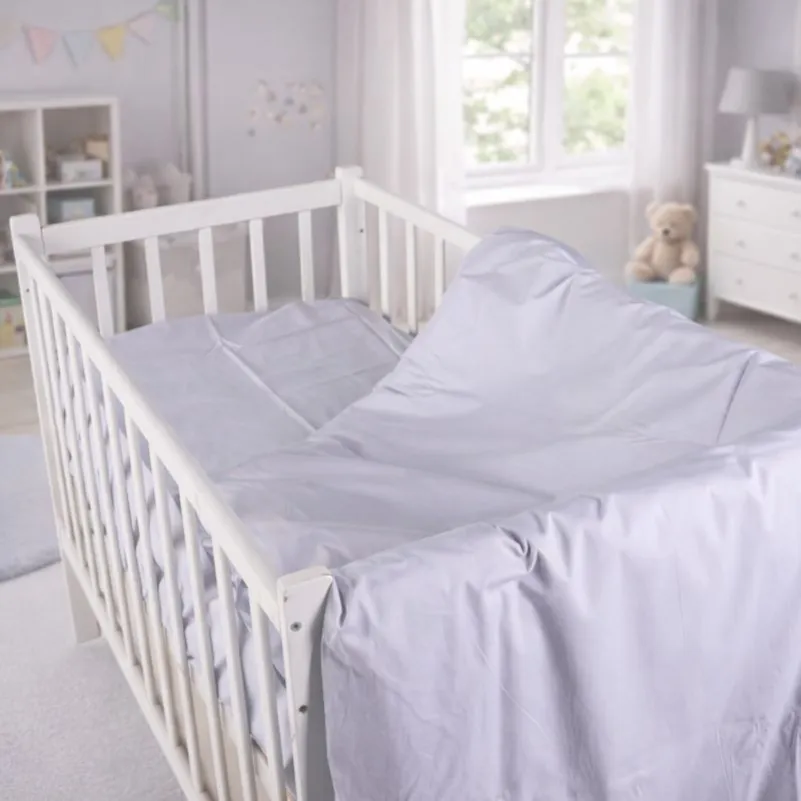 Комплект постельного белья Сатин BABY Satin Light Pro 10-004 Gray Фото - 10
