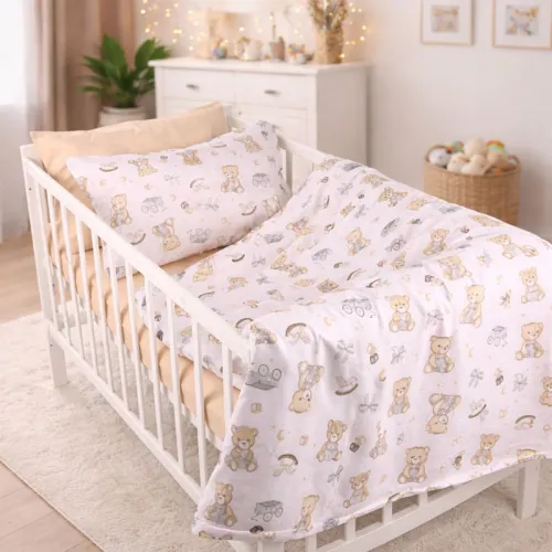 Комплект постельного белья Ranforce Elite LITTLE KIDS 17-0917 Little Teddy gray