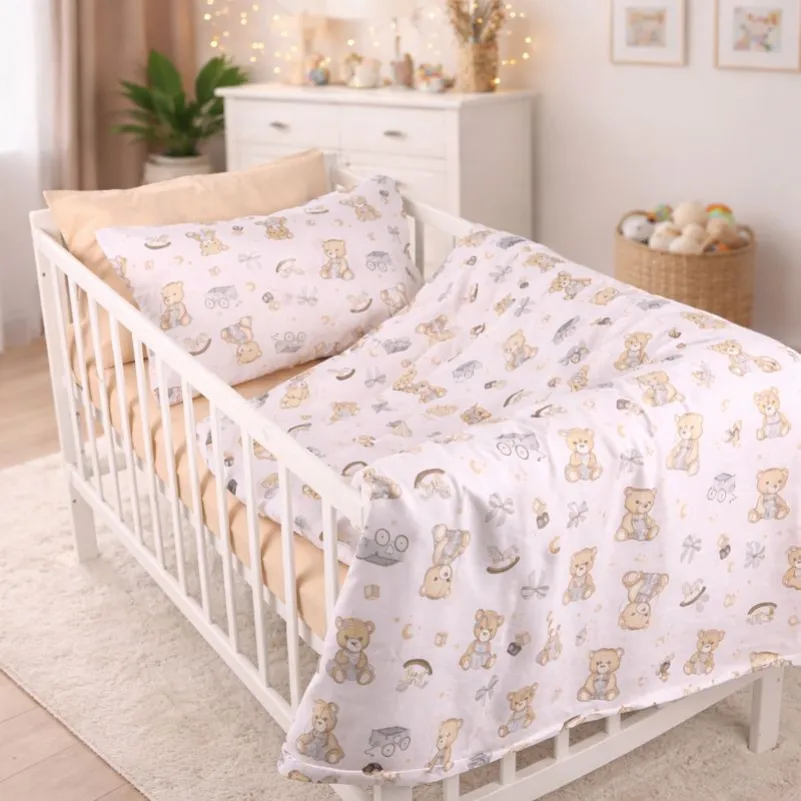 Комплект постельного белья Ranforce Elite LITTLE KIDS 17-0917 Little Teddy gray