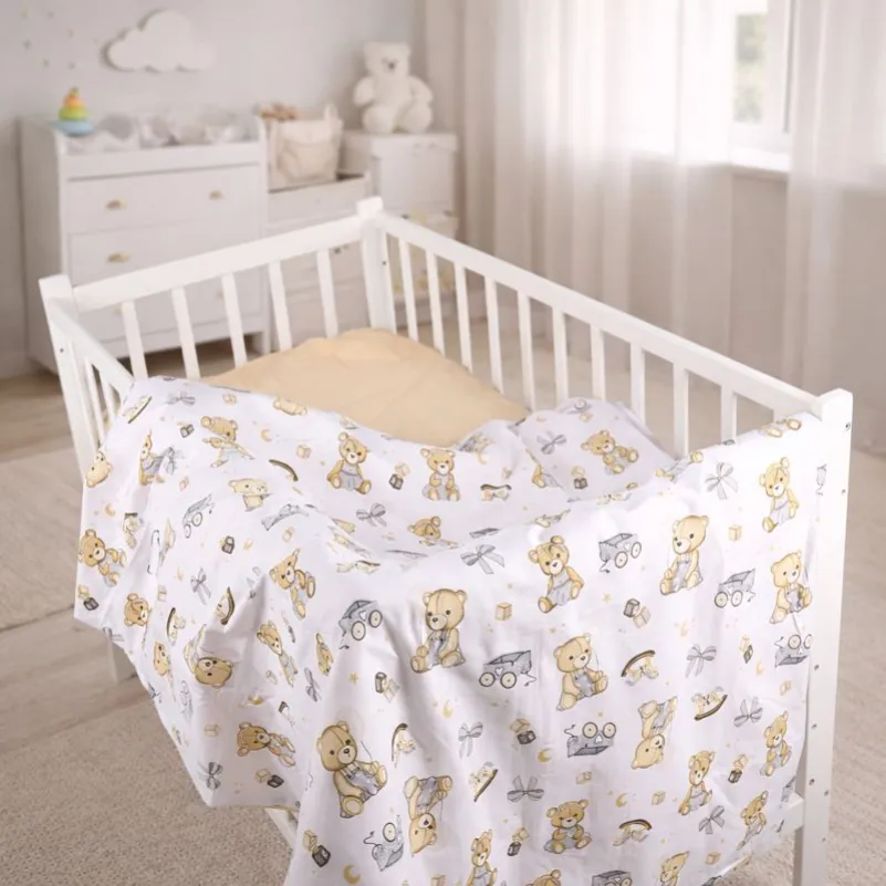 Комплект постельного белья Бязь LITTLE KIDS 17-0917 Little Teddy gray - 6