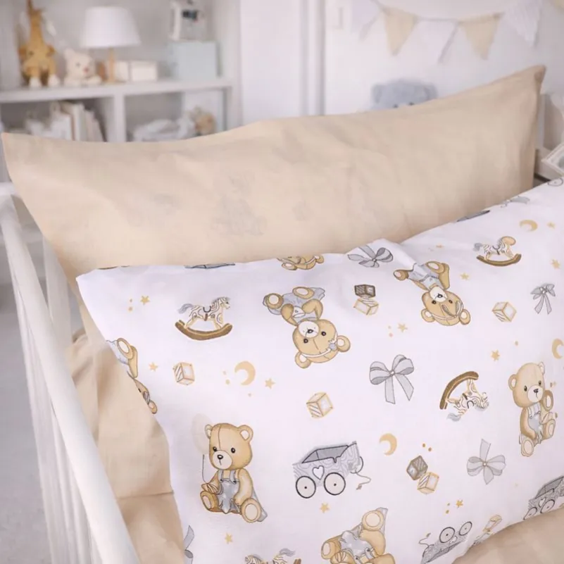 Комплект постельного белья Бязь LITTLE KIDS 17-0917 Little Teddy gray - 5