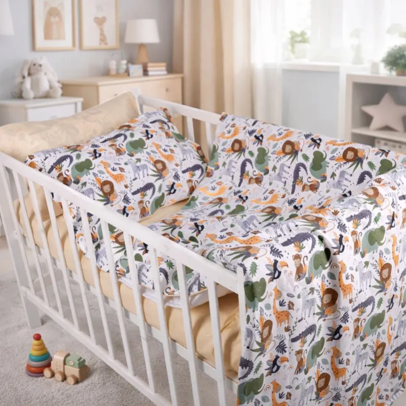 Комплект постельного белья Бязь LITTLE KIDS 17-0920 Jungle Friends - 6