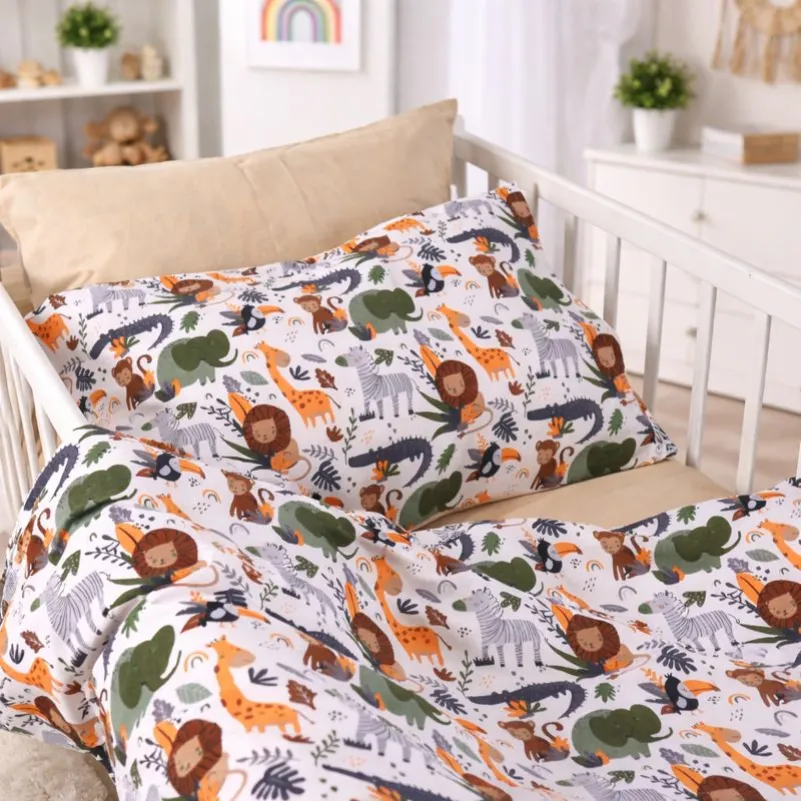 Комплект постельного белья Бязь LITTLE KIDS 17-0920 Jungle Friends - 7