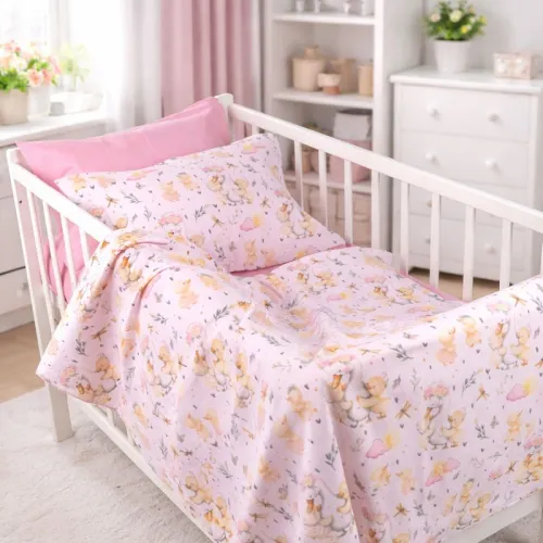 Комплект постельного белья  Бязь BABY 17-0924 Happy Ducklings - 1
