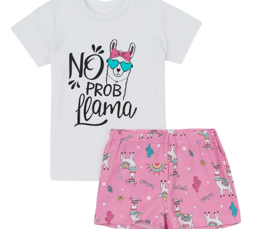  Пижама детская (футболка+шорты) "Ava" pink