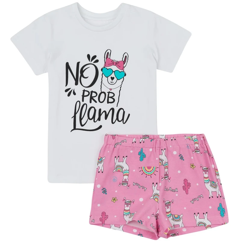  Пижама детская (футболка+шорты) "Ava" pink