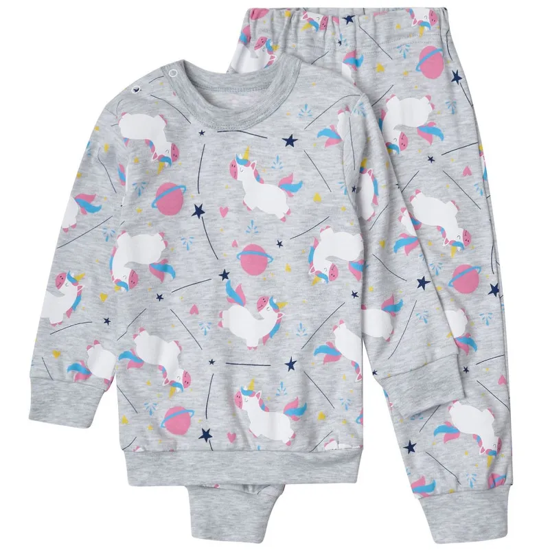 Піжама дитяча (світшот + штани) "Dreams" unicorn gray