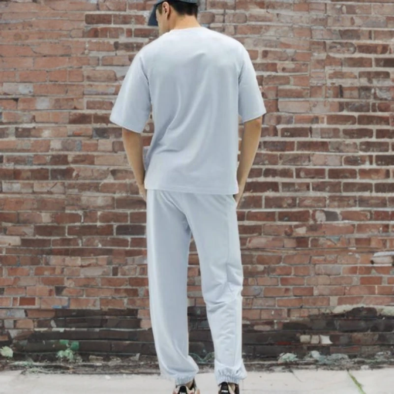 Мужской домашний костюм (футболка+штаны) "Matteo" blue - 5