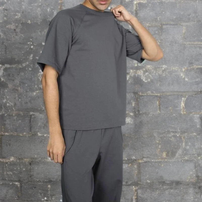 Мужской домашний костюм (футболка+штаны) "Matteo" gray