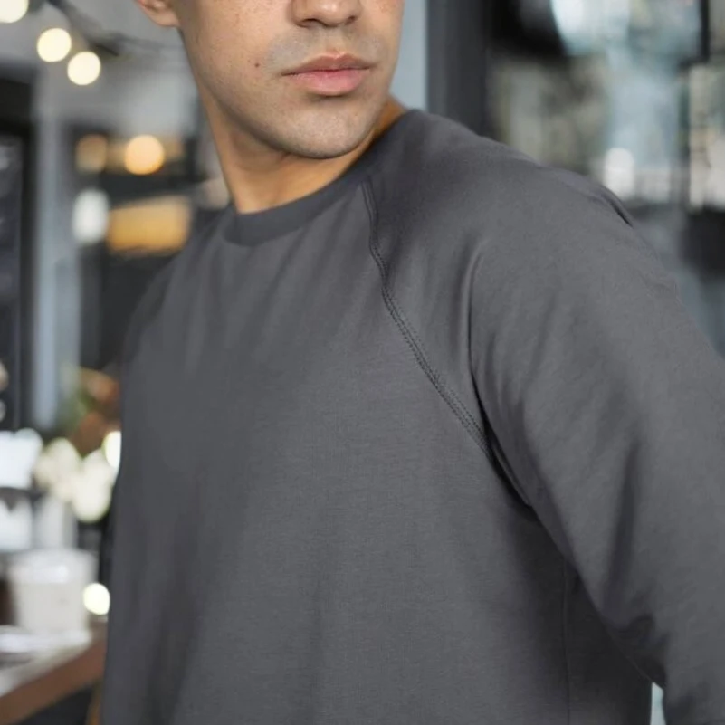 Мужской домашний костюм (футболка+штаны) "Matteo" gray - 3