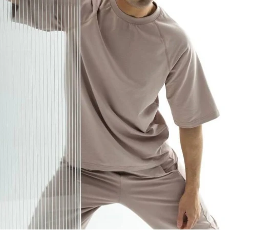 Мужской домашний костюм (футболка+штаны) "Matteo" mokko