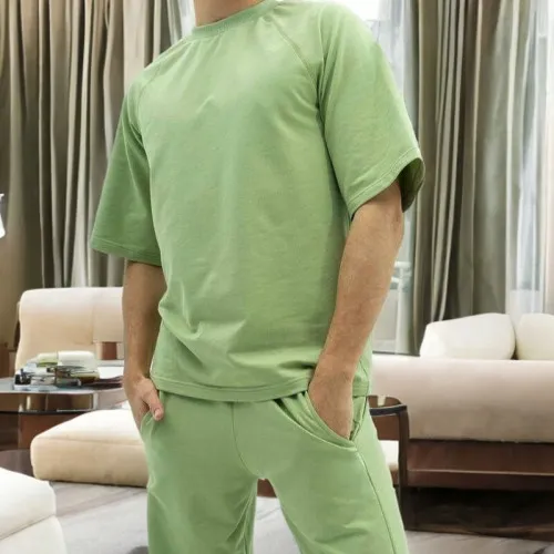 Чоловічий домашній костюм (футболка+штани) "Matteo" olive