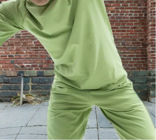 Мужской домашний костюм (футболка+штаны) "Matteo" olive - 2