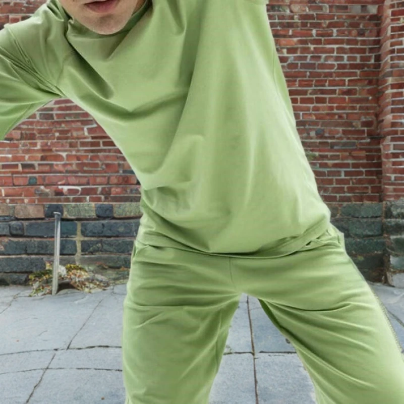 Мужской домашний костюм (футболка+штаны) "Matteo" olive - 1