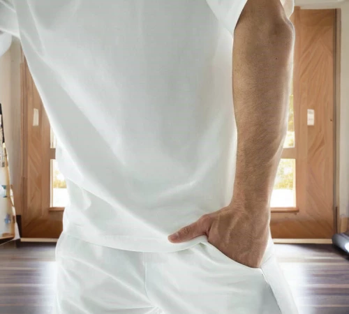 Мужской домашний костюм (футболка+штаны) "Matteo" white