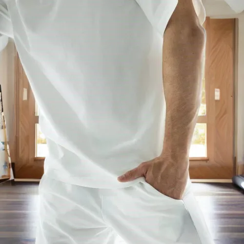 Чоловічий домашній костюм (футболка+штани) "Matteo" white