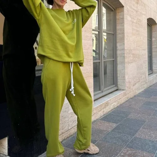 Жіночий домашній костюм (кофта+штани) "Monika" pistachio - 5