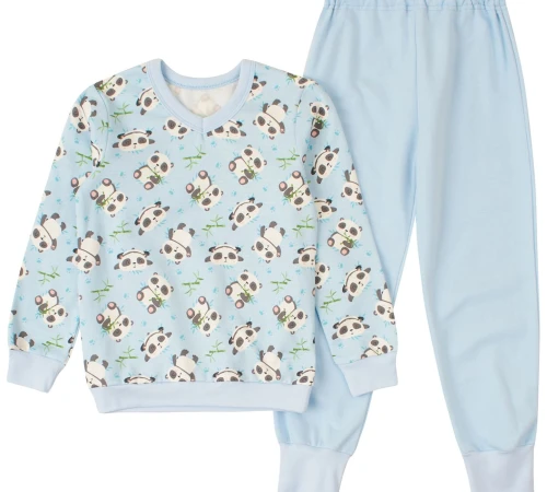 Пижама детская утепленная (свитшот + штаны) "Slumber" panda
