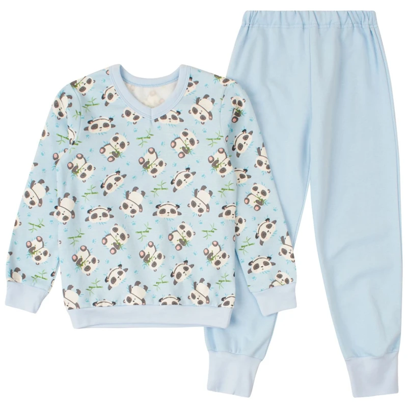 Пижама детская утепленная (свитшот + штаны) "Slumber" panda