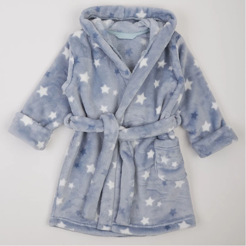  Халат детский утепленный "Snuggle Star" stars on blue - 4