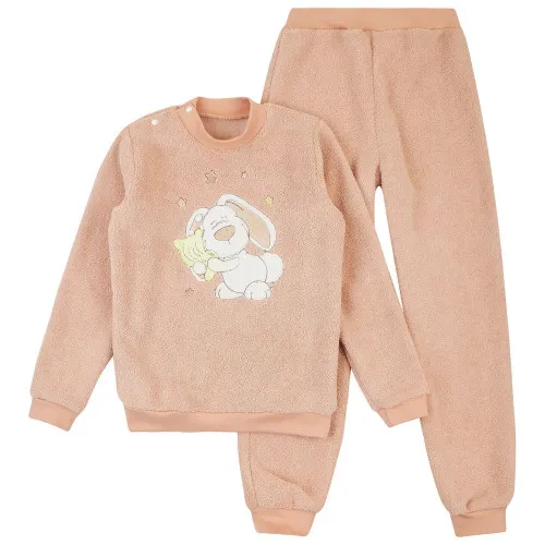 Піжама дитяча махрова (світшот + штани) "Wonders" coffee