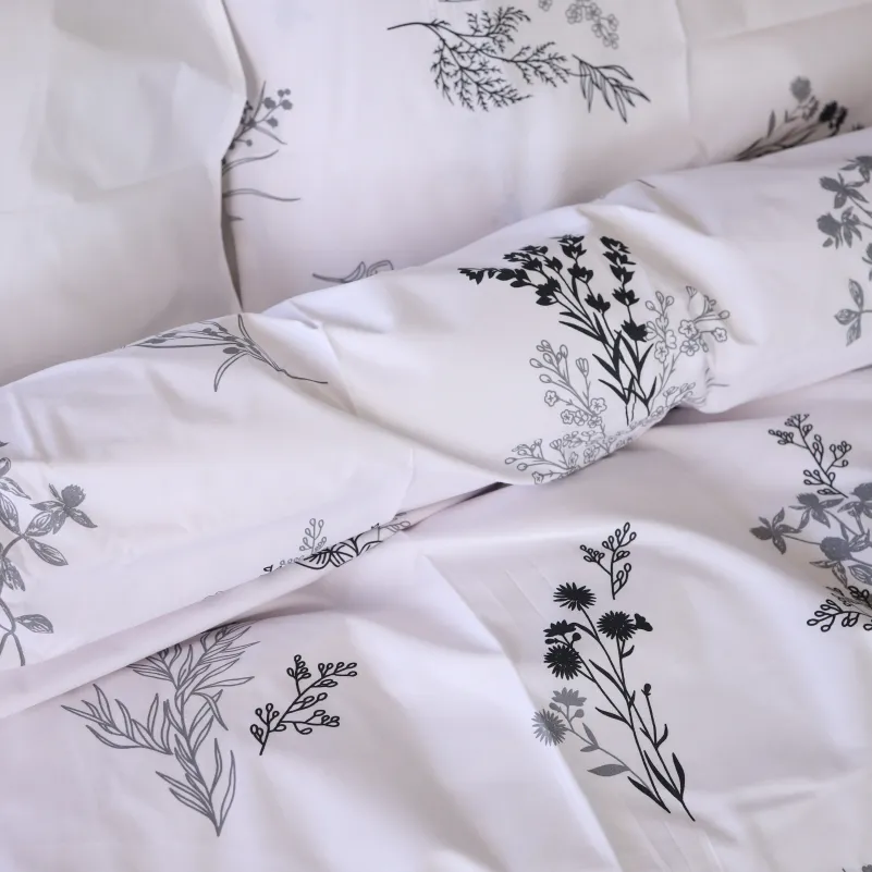 Пододеяльник Ranforce Elite 17-0956 White Botanica