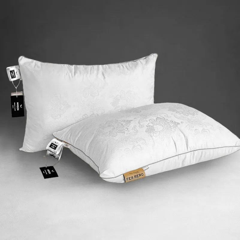 Подушка №15-12-8 Ferrero Silk Kapok White (висока)