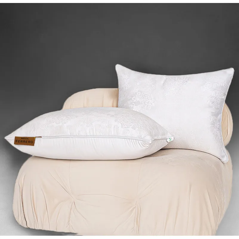 Подушка №15-12-8 Ferrero Silk Kapok White (висока) Фото - 10