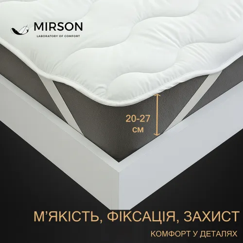 Наматрацник №1721 Eco Light White (Bamboo) звичайний, з гумкою по кутам УЦІНКА - 1