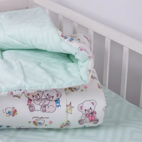 Ковдра бавовняна зима 140*205 №3823 Kids Time 18-0005 Kind Bear (Бавовна) УЦІНКА