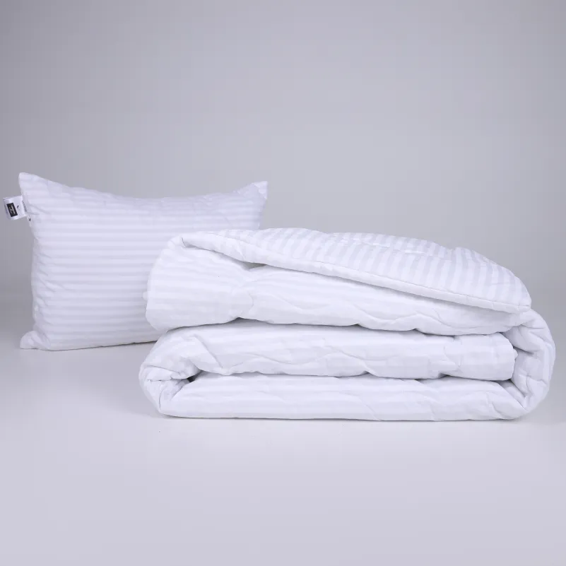 Ковдра бамбукова №186-4 Сolor Fun Line 17-0605 Stripe White Bamboo (2шт наволочки в подарунок) - 2