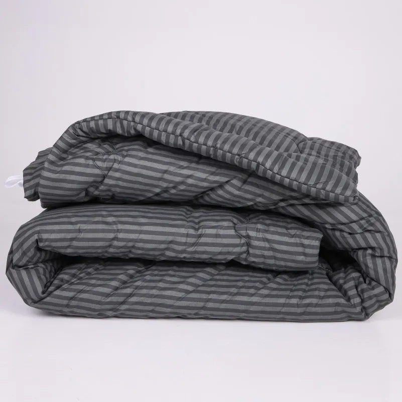 Ковдра бамбукова №159-4 Сolor Fun Line 17-0611 Stripe Black Bamboo (2шт наволочки в подарунок)