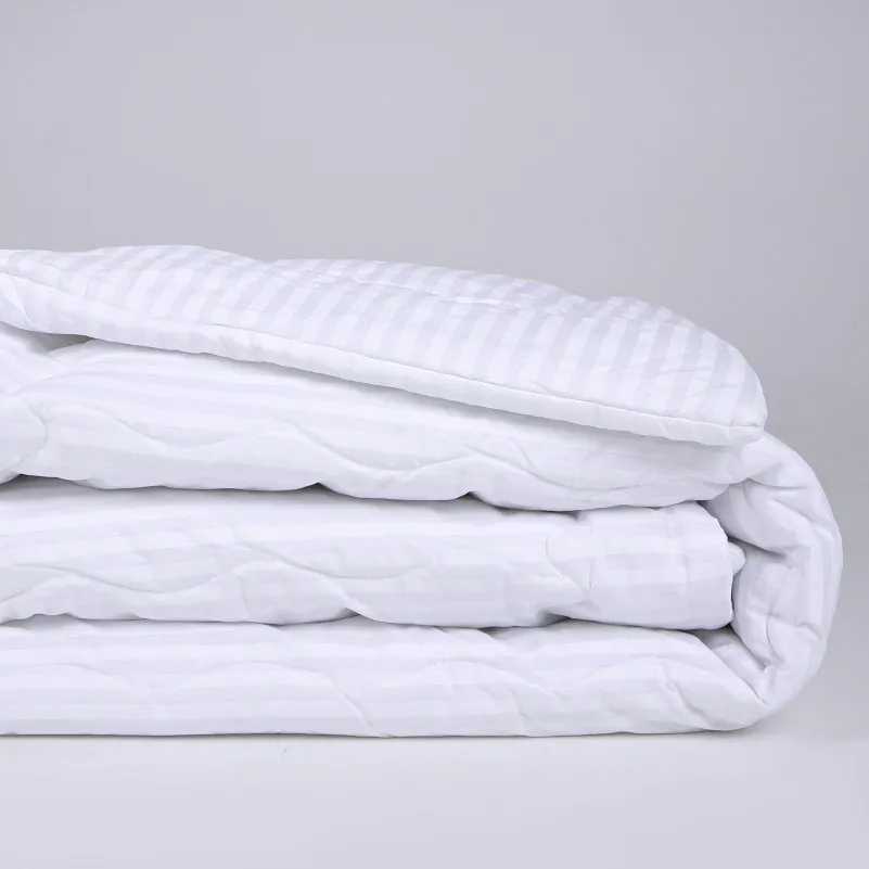 Одеяло шерстяное №189-1 Сolor Fun Line 17-0605 Stripe White шерсть бязь (зима) - 1