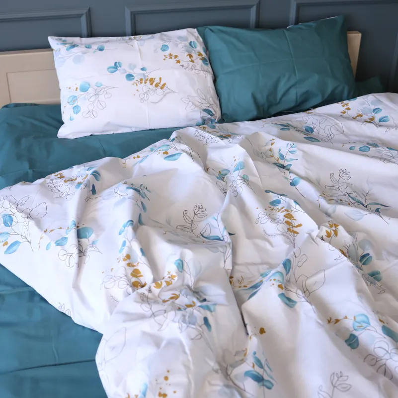 Пододеяльник  Бязь 17-0953 Sky Leaves