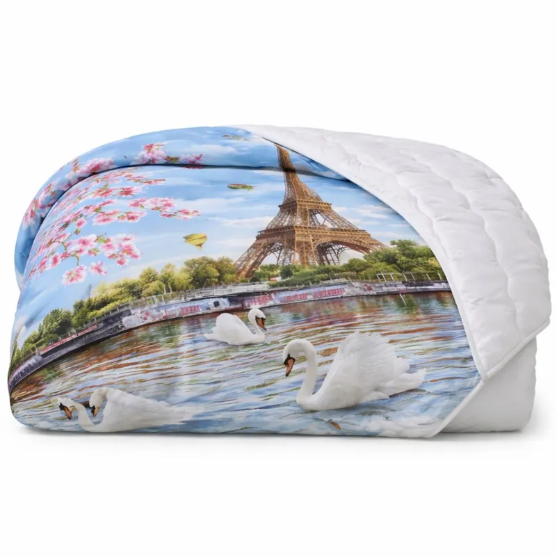 Одеяло антиаллергенное Зима №2901 Print Line 15-0384 San Sebastian EcoSilk - 1