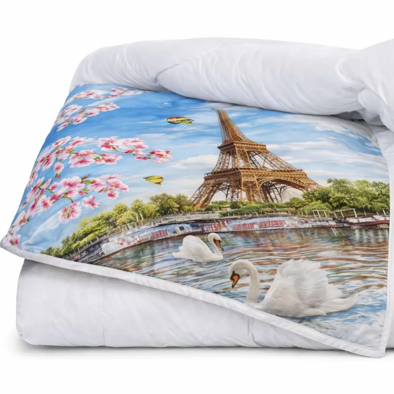 Одеяло антиаллергенное Зима №2901 Print Line 15-0384 San Sebastian EcoSilk - 2