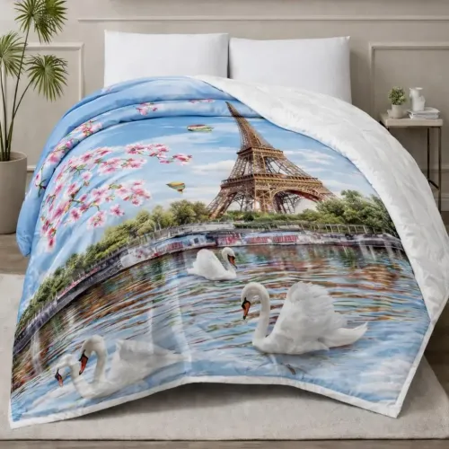 Одеяло антиаллергенное Зима №2901 Print Line 15-0384 San Sebastian EcoSilk